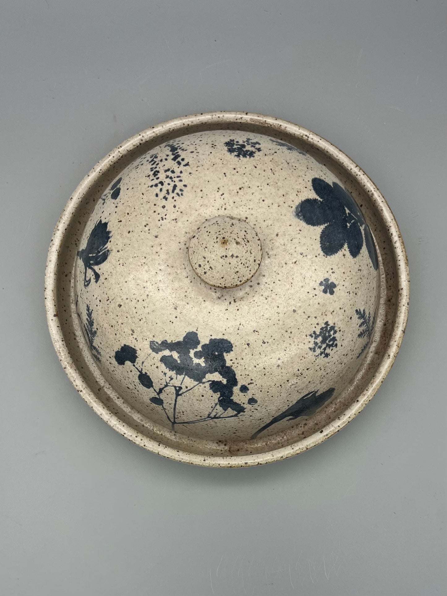 Butter Dish - Ferns and Flowers