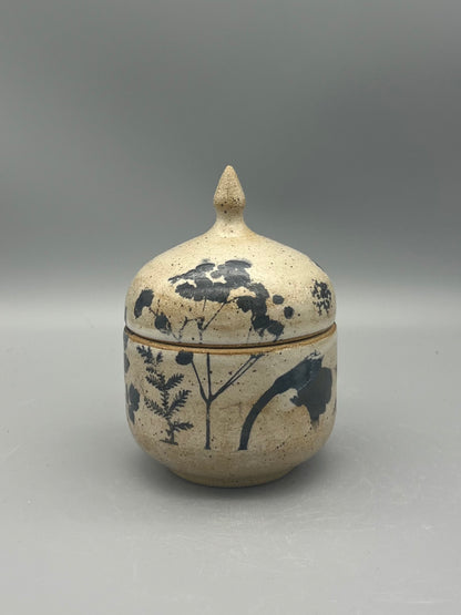 Jar - Ferns and Flowers 02